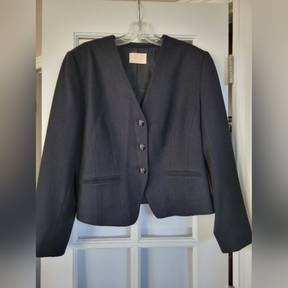 Pendelton Wool short womens jacket black vintage